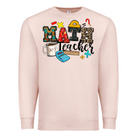 Pale Pink math teacher Premium Sweatshirt - Zillion Design Studio
