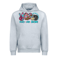 Heather Grey peace love racing Urban Hoodie - AdoDesignShop