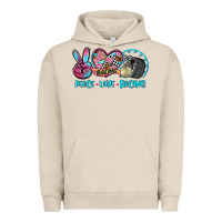 Pigment French Oak peace love racing Urban Hoodie - AdoDesignShop