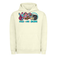 Pigment Pistachio peace love racing Urban Hoodie - AdoDesignShop