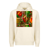 Tofu christmas gift box seamless pattern Premium Hoodie - BundleAndBundleShop