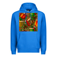 True Royal christmas gift box seamless pattern Premium Hoodie - BundleAndBundleShop