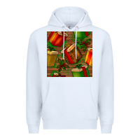 White christmas gift box seamless pattern Premium Hoodie - BundleAndBundleShop