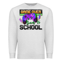 Oatmeal Heather game over back to school Premium Sweatshirt - Zillion Design Studio