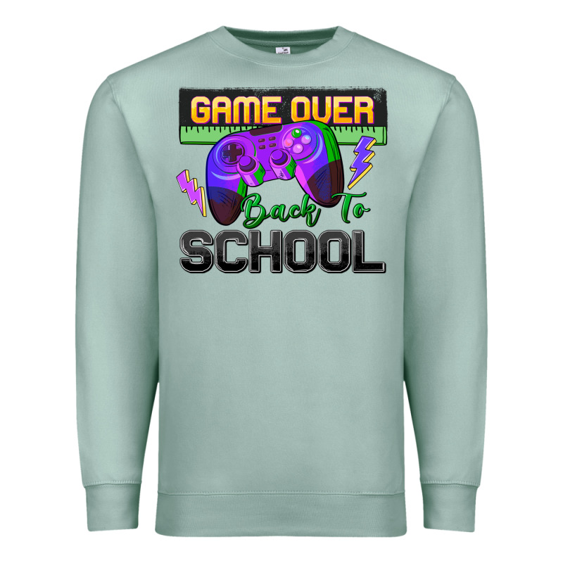 Game Over Back To School Premium Sweatshirt by Zillion Design Studio | Teevron