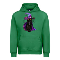 Emerald black witch cat Urban Hoodie - BundleAndBundleShop