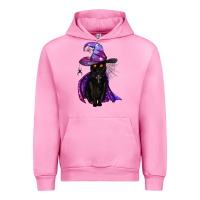 Black Witch Cat Urban Hoodie | Teevron