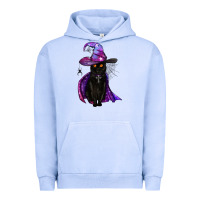 Pigment Grape Ice black witch cat Urban Hoodie - BundleAndBundleShop