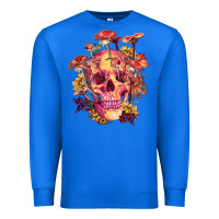 True Royal Floral skeleton with mushrooms Premium Sweatshirt - RanaPortraitStore