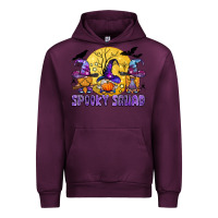 Mauve Wine spooky squad Urban Hoodie - BundleAndBundleShop