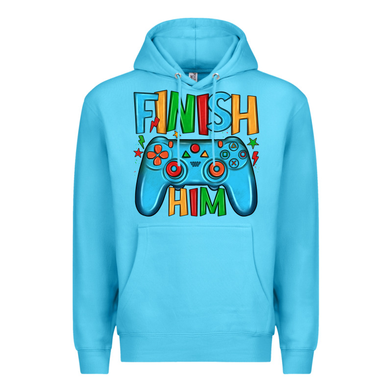 Finish Him Premium Hoodie by JahusDesignShop | Teevron