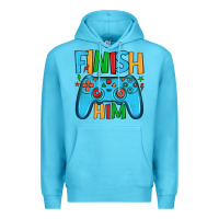 Ocean Blue finish him Premium Hoodie - JahusDesignShop