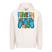 Pale Pink finish him Premium Hoodie - JahusDesignShop