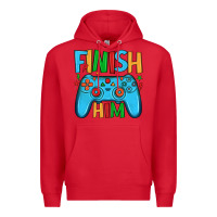 Red finish him Premium Hoodie - JahusDesignShop
