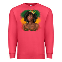Cardinal black queen with juneteenth flag Premium Sweatshirt - texasbilliewilder