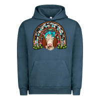 Pigment Midnight Navy hereford rainbow Urban Hoodie - JahusDesignShop