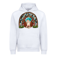 White hereford rainbow Urban Hoodie - JahusDesignShop