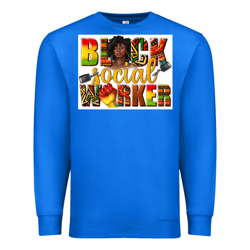 Black Social Worker Premium Sweatshirt by texasbilliewilder | Teevron
