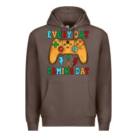 Coffee every day is gaming day Premium Hoodie - JahusDesignShop