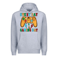 Heather Grey every day is gaming day Premium Hoodie - JahusDesignShop