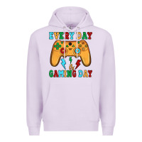 Lilac every day is gaming day Premium Hoodie - JahusDesignShop
