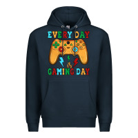 Navy every day is gaming day Premium Hoodie - JahusDesignShop