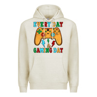 Oatmeal Heather every day is gaming day Premium Hoodie - JahusDesignShop