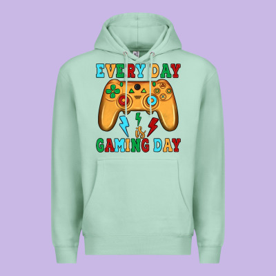 Every Day Is Gaming Day Premium Hoodie Designed By Jahusdesignshop
