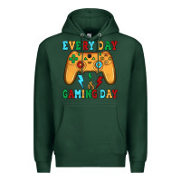 Sports Green every day is gaming day Premium Hoodie - JahusDesignShop