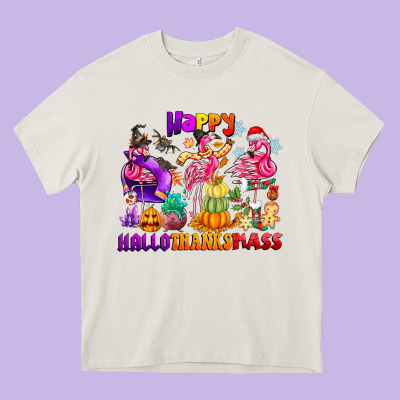 Happy Hallo Thanks Mas Heavy Core Tee Designed By Cowhidedigitalart