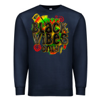 Navy black vibes only Premium Sweatshirt - texasbilliewilder