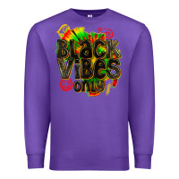 Purple black vibes only Premium Sweatshirt - texasbilliewilder
