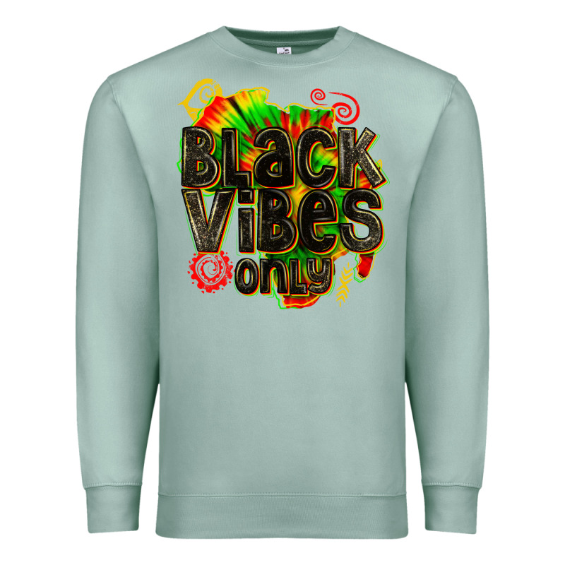 Black Vibes Only Premium Sweatshirt by texasbilliewilder | Teevron