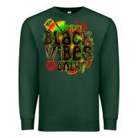 Sports Green black vibes only Premium Sweatshirt - texasbilliewilder