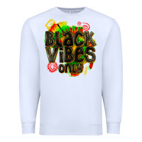 White black vibes only Premium Sweatshirt - texasbilliewilder