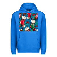 True Royal christmas socks seamless pattern Premium Hoodie - BundleAndBundleShop