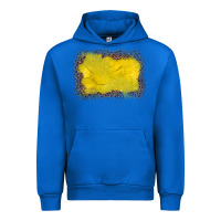 Cobalt gemstone yellow leopard background Urban Hoodie - JahusDesignShop