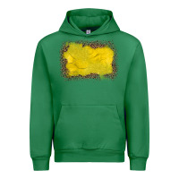 Emerald gemstone yellow leopard background Urban Hoodie - JahusDesignShop
