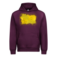 Mauve Wine gemstone yellow leopard background Urban Hoodie - JahusDesignShop