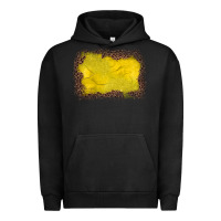 Pigment Black gemstone yellow leopard background Urban Hoodie - JahusDesignShop