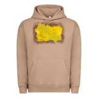 Pigment Burro gemstone yellow leopard background Urban Hoodie - JahusDesignShop