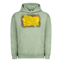 Pigment Oil Green gemstone yellow leopard background Urban Hoodie - JahusDesignShop