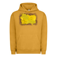 Pigment Peanut Butter gemstone yellow leopard background Urban Hoodie - JahusDesignShop