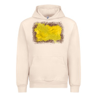 Sandshell gemstone yellow leopard background Urban Hoodie - JahusDesignShop