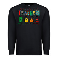 Black battery life of a teacher Premium Sweatshirt - Zillion Design Studio