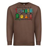 Chestnut battery life of a teacher Premium Sweatshirt - Zillion Design Studio