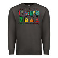 Smoke battery life of a teacher Premium Sweatshirt - Zillion Design Studio