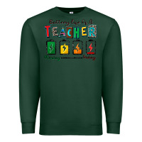Sports Green battery life of a teacher Premium Sweatshirt - Zillion Design Studio