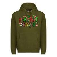 Army Green peppermint season Premium Hoodie - AdoDesignShop
