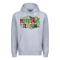 Heather Grey peppermint season Premium Hoodie - AdoDesignShop